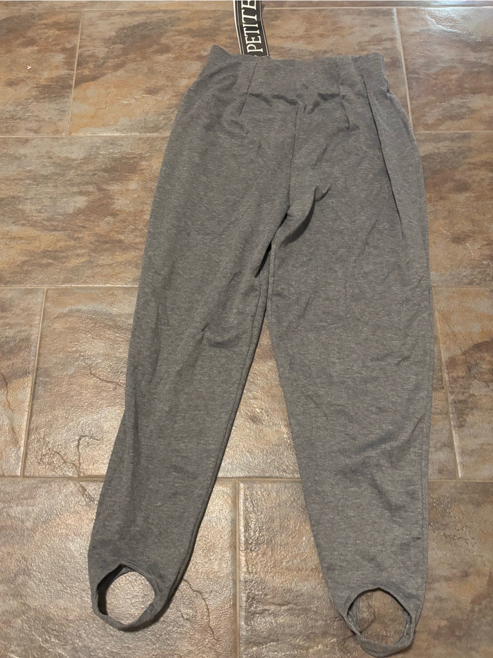Stretch Stirrup Leggings - Gray vintage Milano petite large